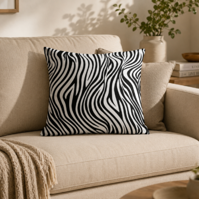 Zebra Seamless Pattern – Black & White Animal Print
