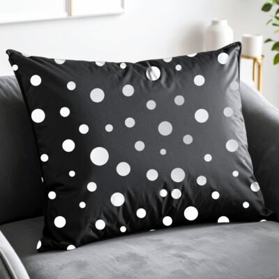 Polka Dots Pattern 001 – Midnight Snow Polka Dot