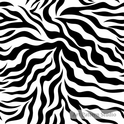 Abstract zebra seamless animal print pattern for fashion and textile design
