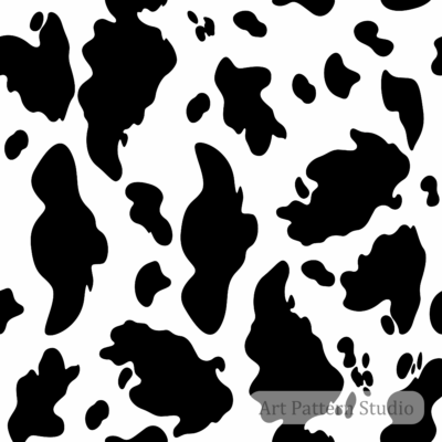 Modern cow seamless animal print pattern for fashion and textile design