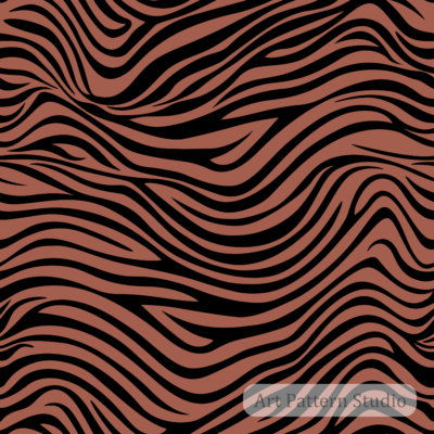 Earth zebra seamless animal print pattern for fashion and textile design