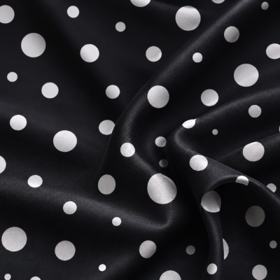 Polka Dots Pattern 001 – Midnight Snow Polka Dot
