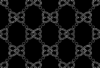 Luxury Monogram Pattern Black and White Seamless Designer Print