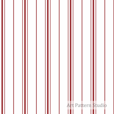 Red stripe seamless pattern for textile and wallpaper design