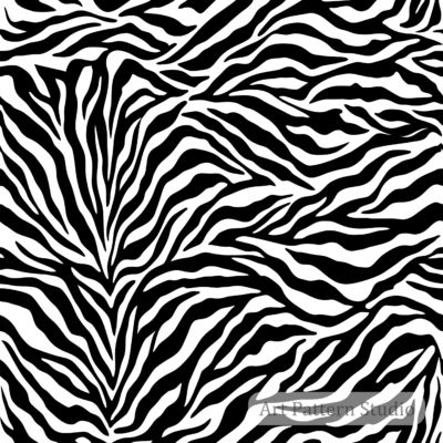 Zebra Seamless Pattern – Black & White Animal Print