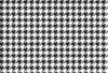 Black and white houndstooth seamless pattern for fashion, textile, fabric and surface design.