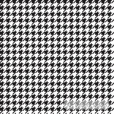 Black and white houndstooth seamless pattern for fashion, textile, fabric and surface design.