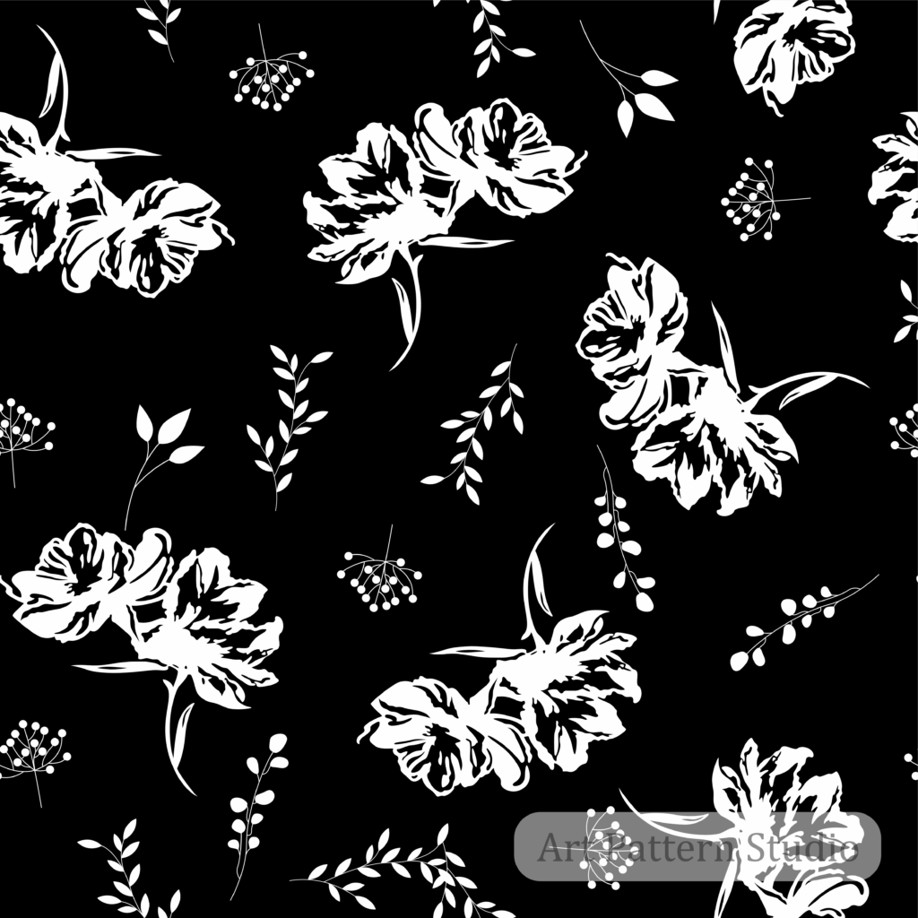 Black and white houndstooth seamless pattern for fashion, textile, fabric and surface design.