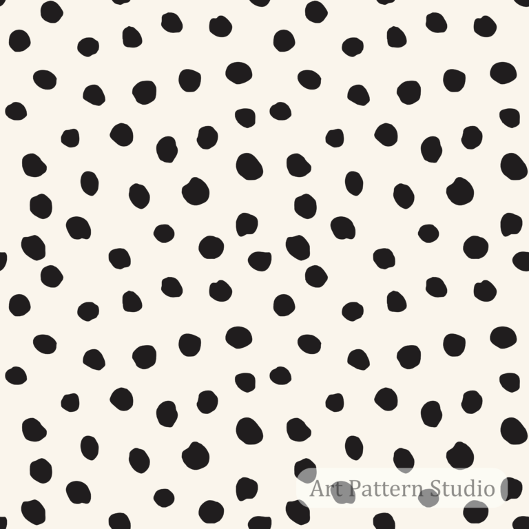 Polka dot seamless pattern collection for fashion textiles, wallpaper and surface design