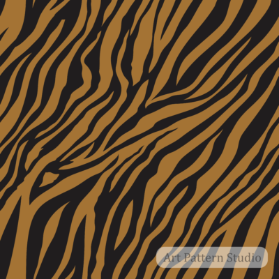Baroque bronze and night black zebra seamless pattern for fashion textiles wallpaper accessories and surface design