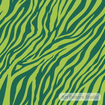 Botanical chartreuse and night jade zebra seamless pattern for fashion swimwear textiles wallpaper and accessories