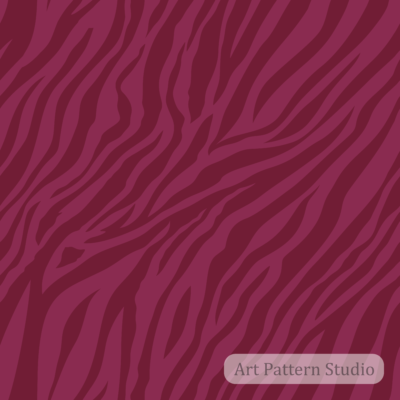 Burgundy and amaranth tonal zebra seamless pattern for fashion textiles wallpaper accessories and surface design