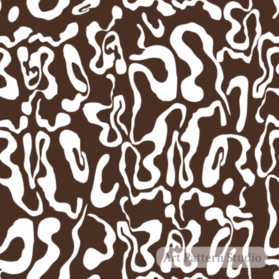 Deep chocolate and moonlight abstract camouflage seamless pattern for textiles fashion wallpaper and surface design