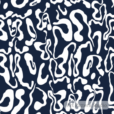 Midnight blue and moonlight abstract camouflage seamless pattern for premium fashion textiles wallpaper and surface design