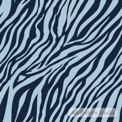 Midnight blue and powder blue zebra seamless pattern for fashion fabric printing wallpaper accessories and surface design