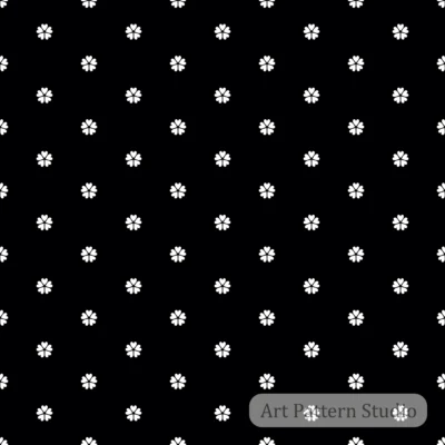 Night black and atelier ivory vintage ditsy floral seamless pattern for fashion fabric wallpaper packaging and surface design