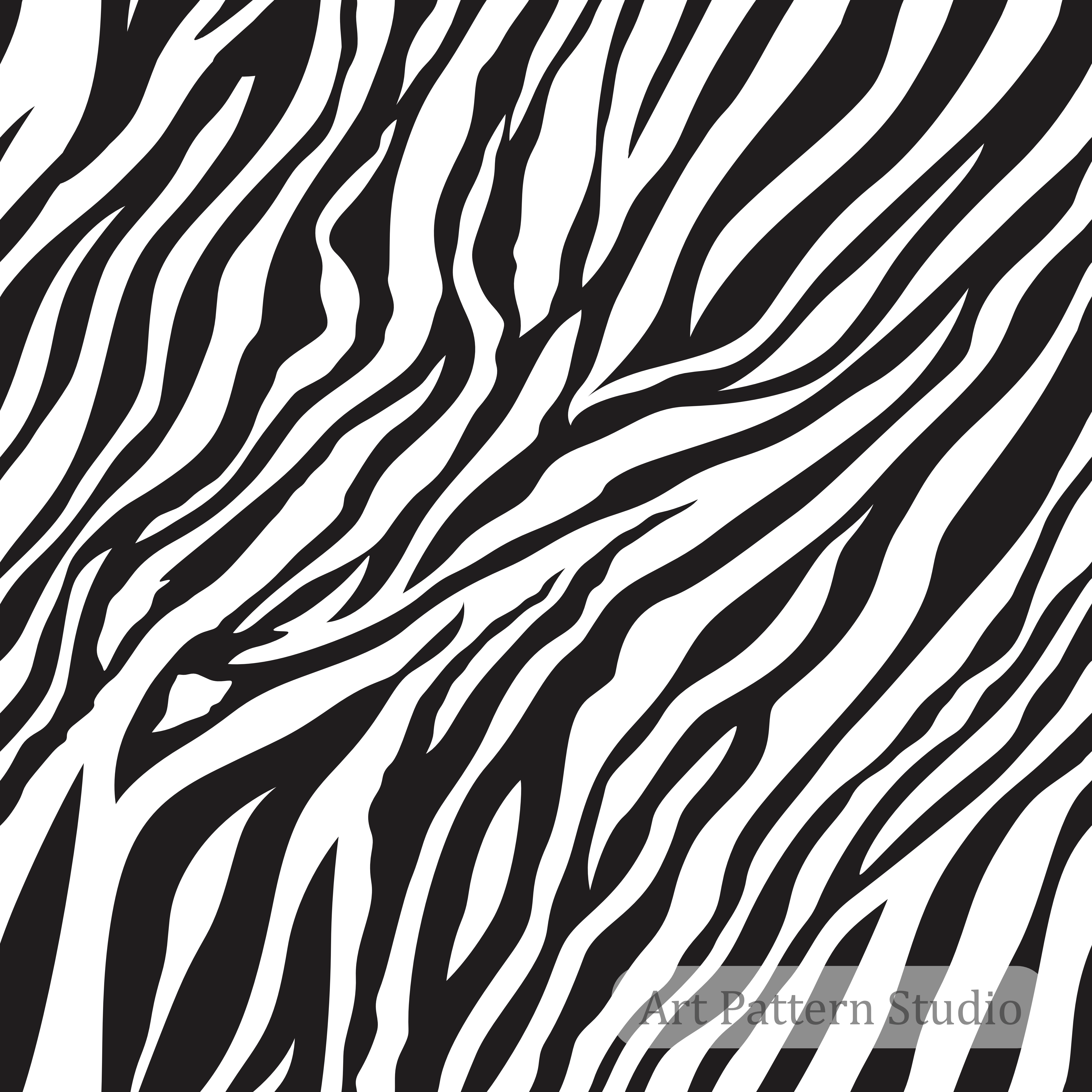 Animal print seamless pattern collection for fashion textiles and surface design