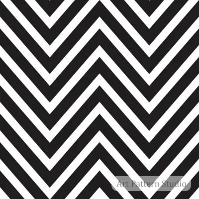 Complimentary classic black and white chevron stripe seamless pattern