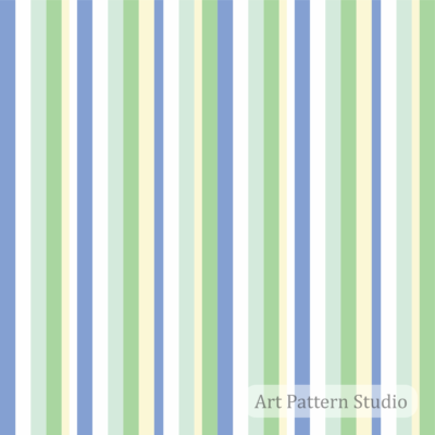 Pastel blue mint and cream multicolor stripe seamless pattern