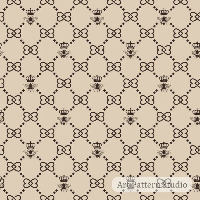 Luxury monogram seamless pattern collection for fashion accessories, packaging and interiors