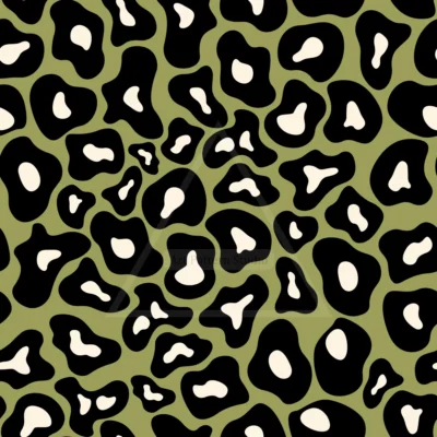Olive Bold Leopard Seamless Pattern for fashion textile and surface design