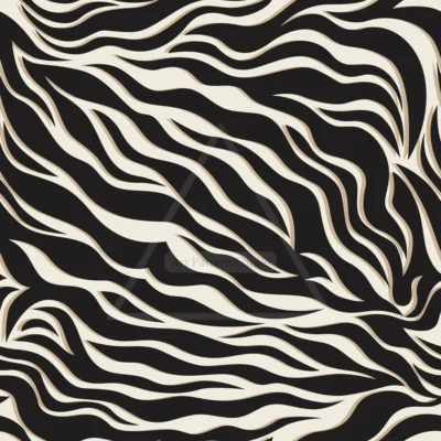 Black and Cream Zebra Seamless Pattern for fashion textile and surface design