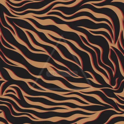 Camel Black and Rust Zebra Seamless Pattern for fashion textile and surface design