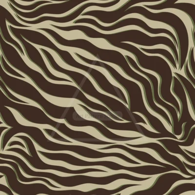 Olive Brown and Cream Zebra Seamless Pattern for fashion textile and surface design